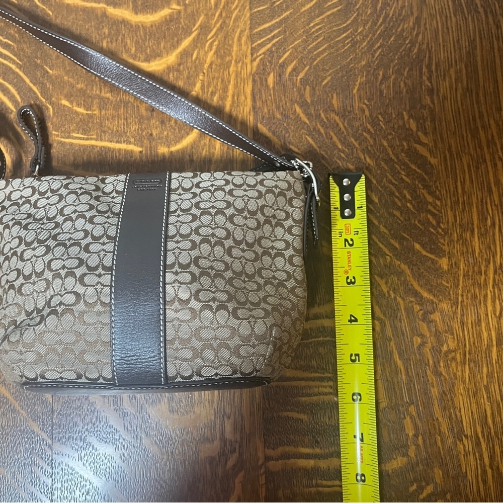 Coach Y2K Mini Phoebe Tan and Brown Signature C Canvas Shoulder Bag - Picture 10 of 11